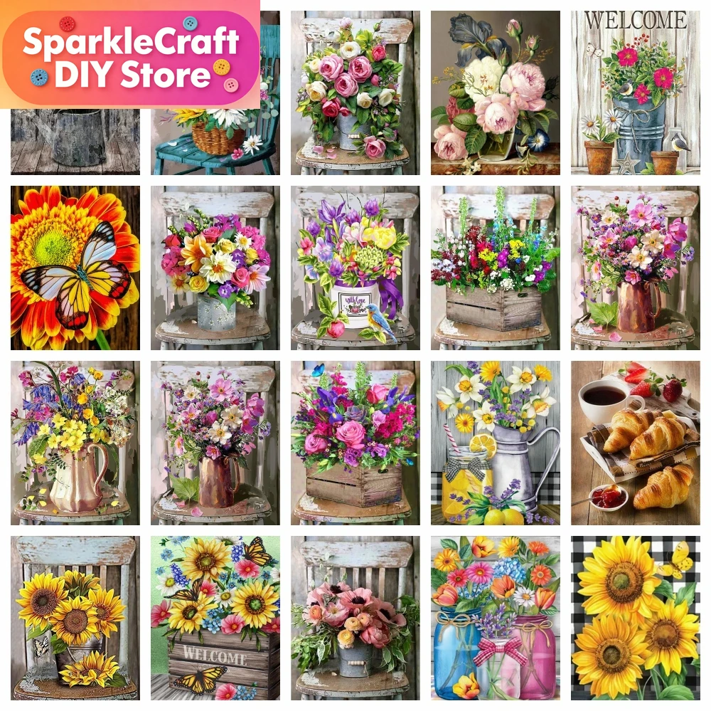 1pc frameless  Diamond Paintin - Embroidery Roses ulasan dan harga