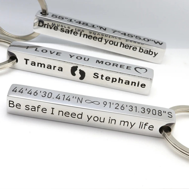 Vnox Personalize Keychains, Cu - Embroidery Alphabet ulasan dan harga