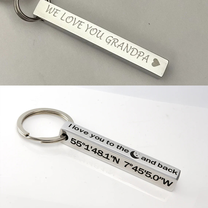 Vnox Personalize Keychains, Cu - Embroidery Alphabet ulasan dan harga