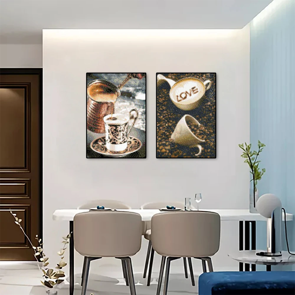 DIY 5D Diamond Painting Kitche - Embroidery Kitchen ulasan dan harga
