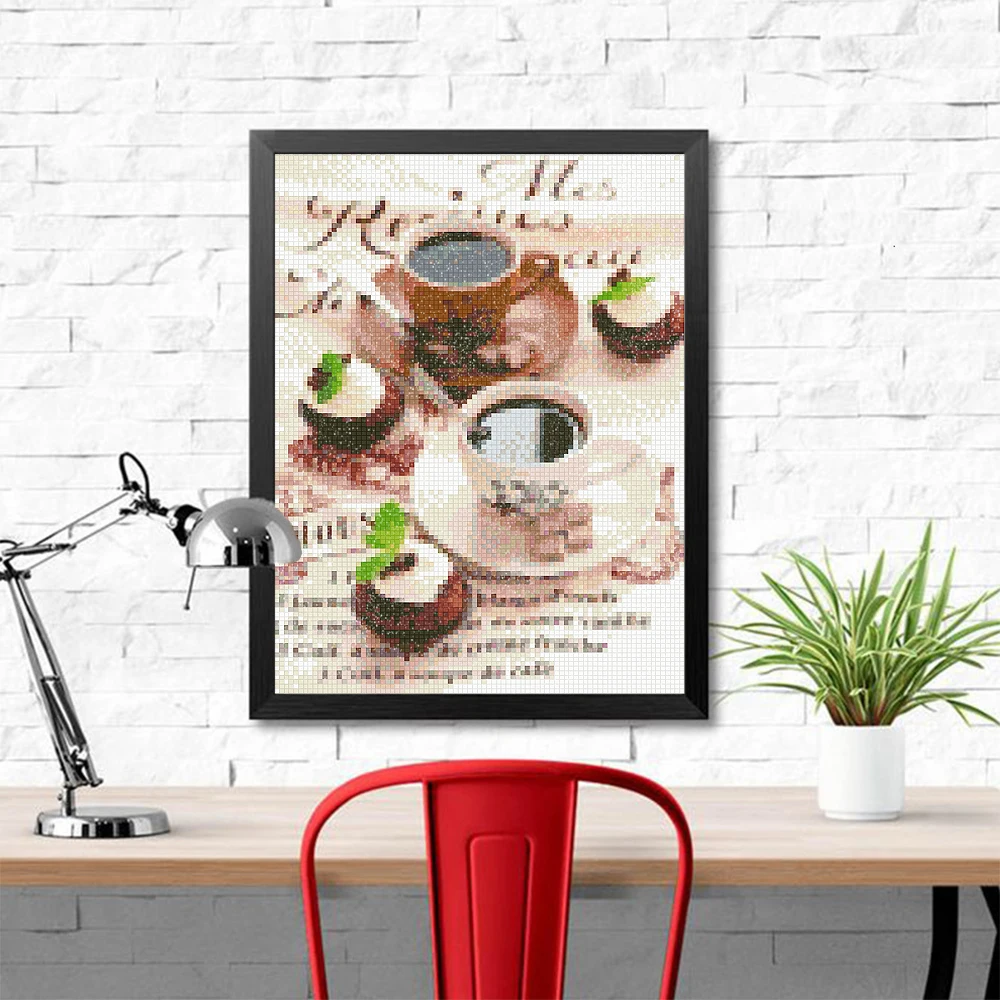 DIY 5D Diamond Painting Kitche - Embroidery Kitchen ulasan dan harga