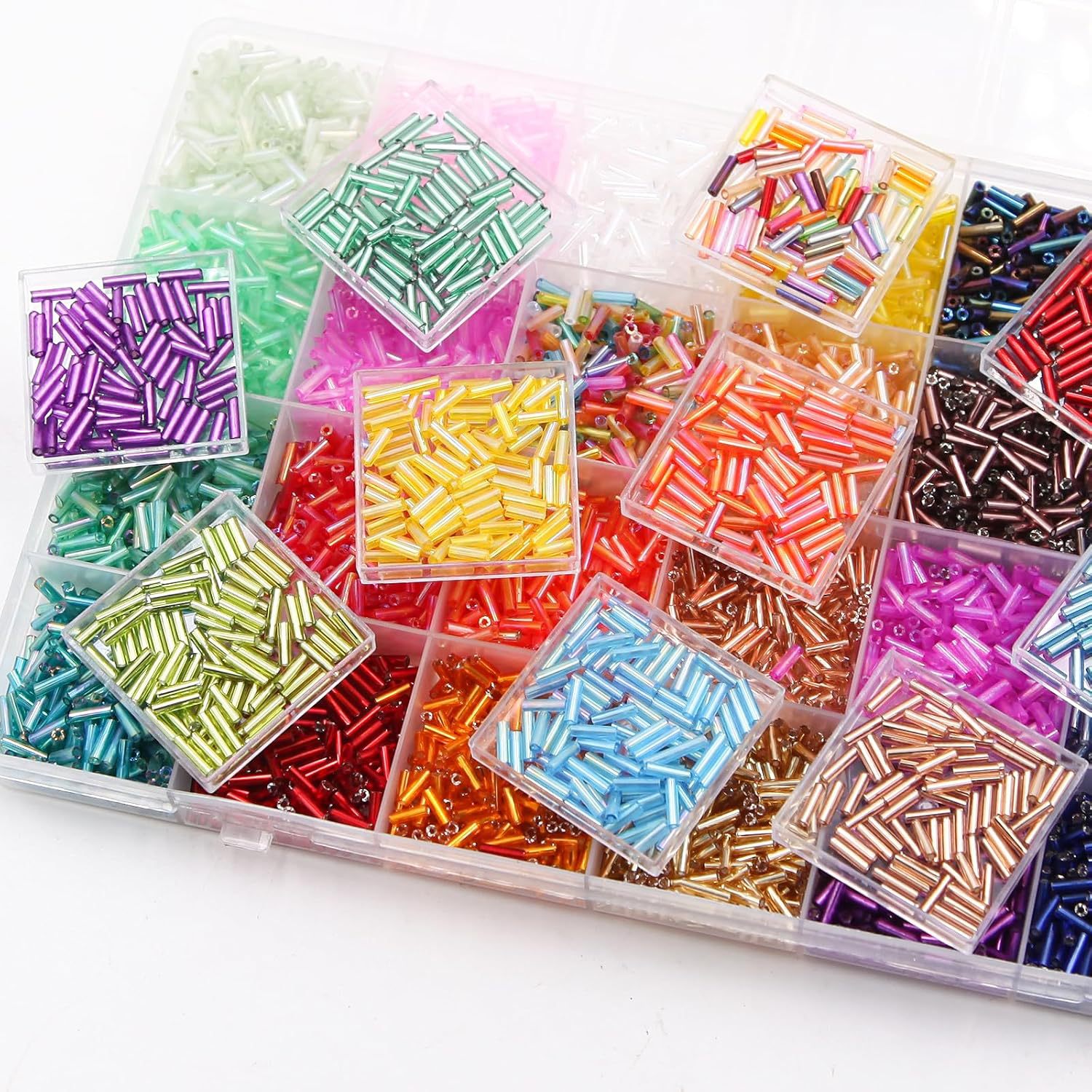 About 6720Pcs/Box 7mm 28 Color - Embroidery Beads ulasan dan harga