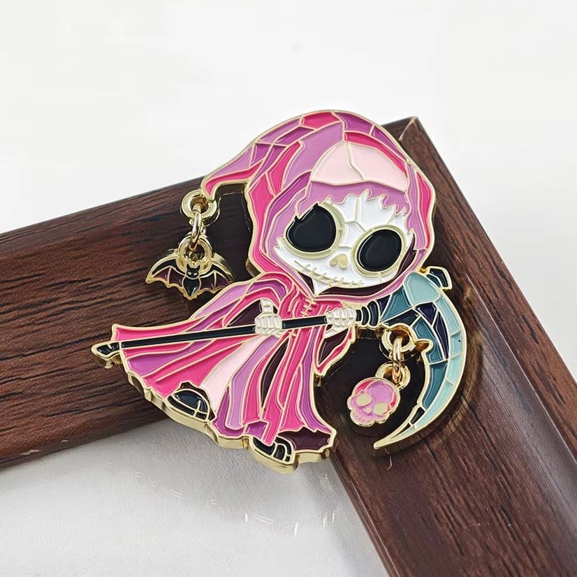 Pastel Goth Grim Reaper Dangle - Embroidery Bracelet ulasan dan harga