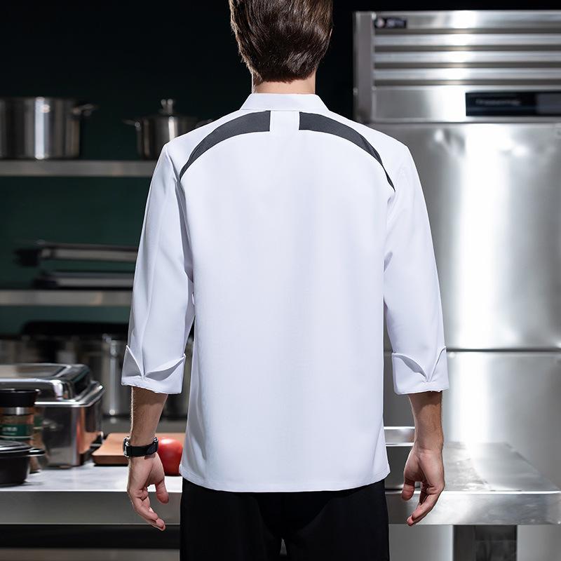 Breathable Long Sleeves Chef U - Embroidery Kitchen ulasan dan harga