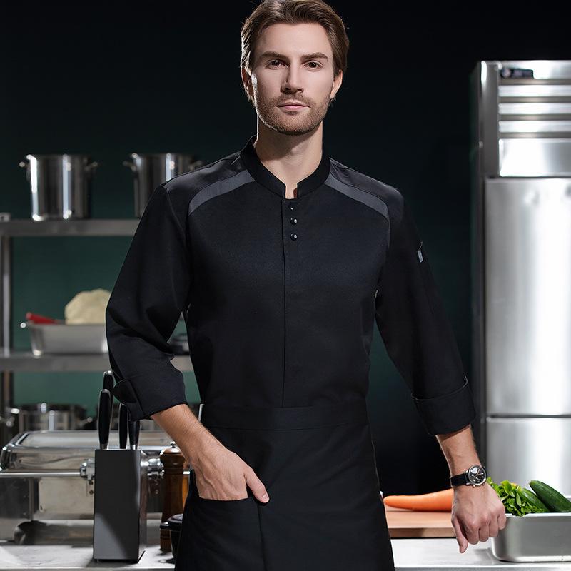 Breathable Long Sleeves Chef U - Embroidery Kitchen ulasan dan harga