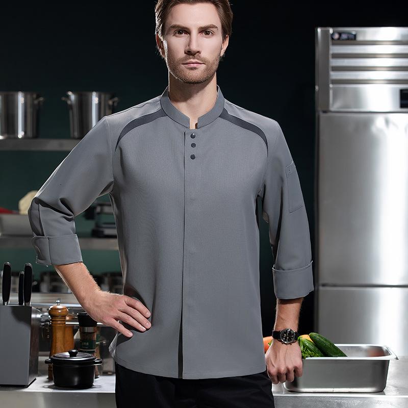 Breathable Long Sleeves Chef U - Embroidery Kitchen ulasan dan harga