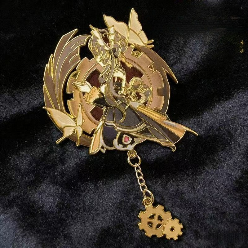 Steampunk Anime Girl Enamel Br - Embroidery Bracelet ulasan dan harga