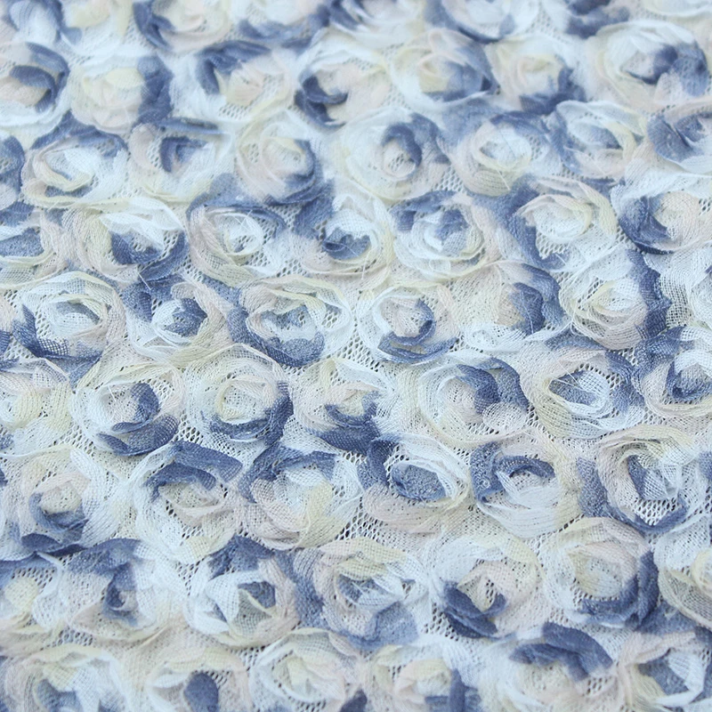 Colorful 3D Floral Embroidery  - Embroidery Roses ulasan dan harga