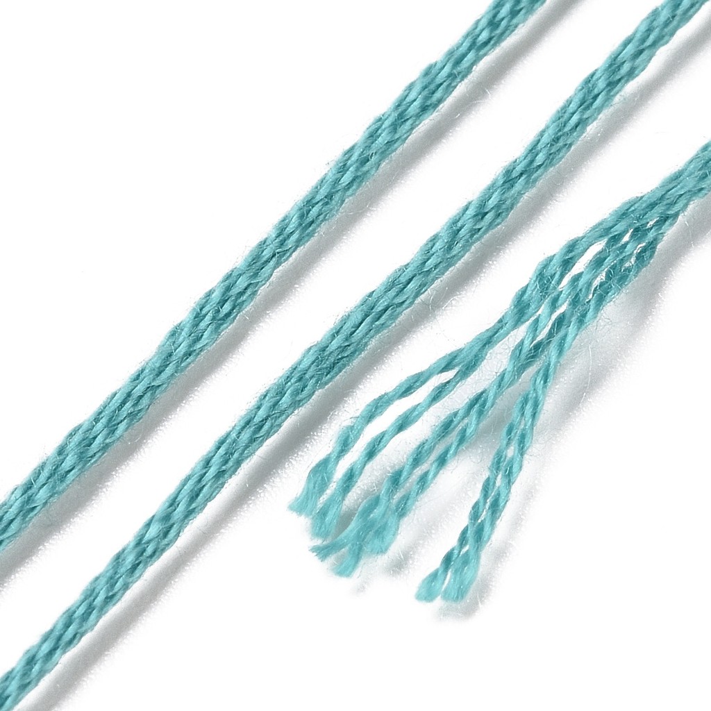 1Set 8 Skeins 0.5mm 6-Ply Poly - Embroidery Beads ulasan dan harga