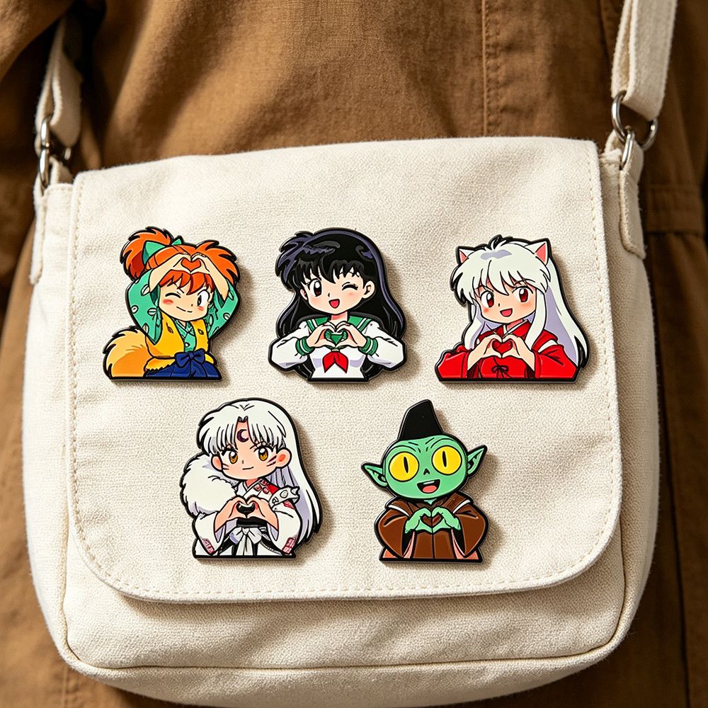 1-5pcs Inuyasha Alloy Badge Ca - Embroidery Reddit ulasan dan harga