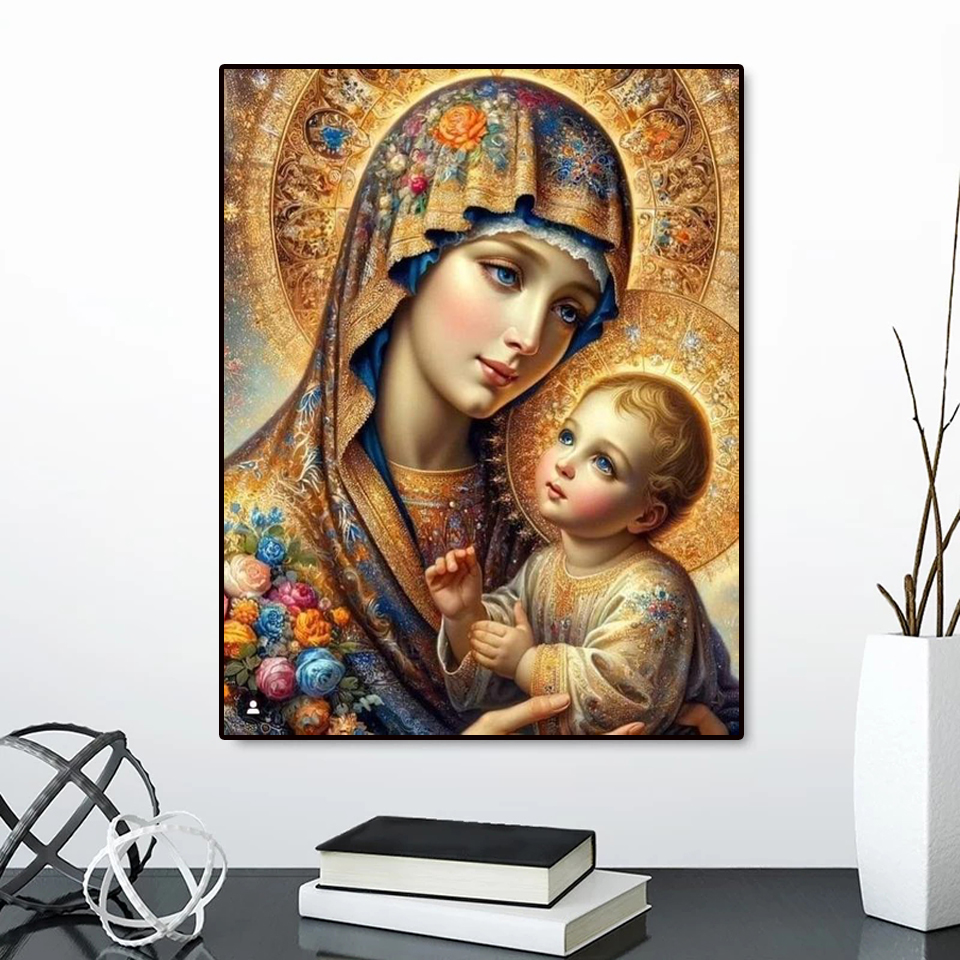 Frameless,Diamond Painting Vir - Embroidery Roses ulasan dan harga