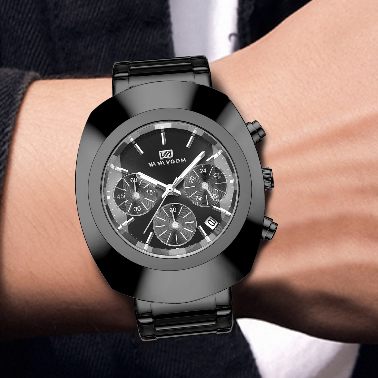 Men Watch Business Six Pin Mul - Embroidery Bracelet ulasan dan harga